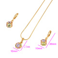 60862-Xuping Simple Design Schmuck-Set gefälschte 18k Gold Schmuck